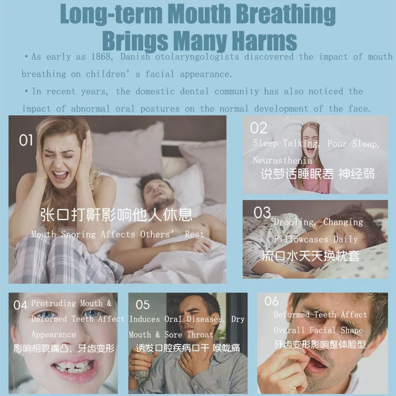 30/60/90 Pcs Anti-Snoring Relief Mouth Tape Sleeping Strips Keep Mouth Closed Improve Sleeping Quality Snoring Relief Sleep Aid