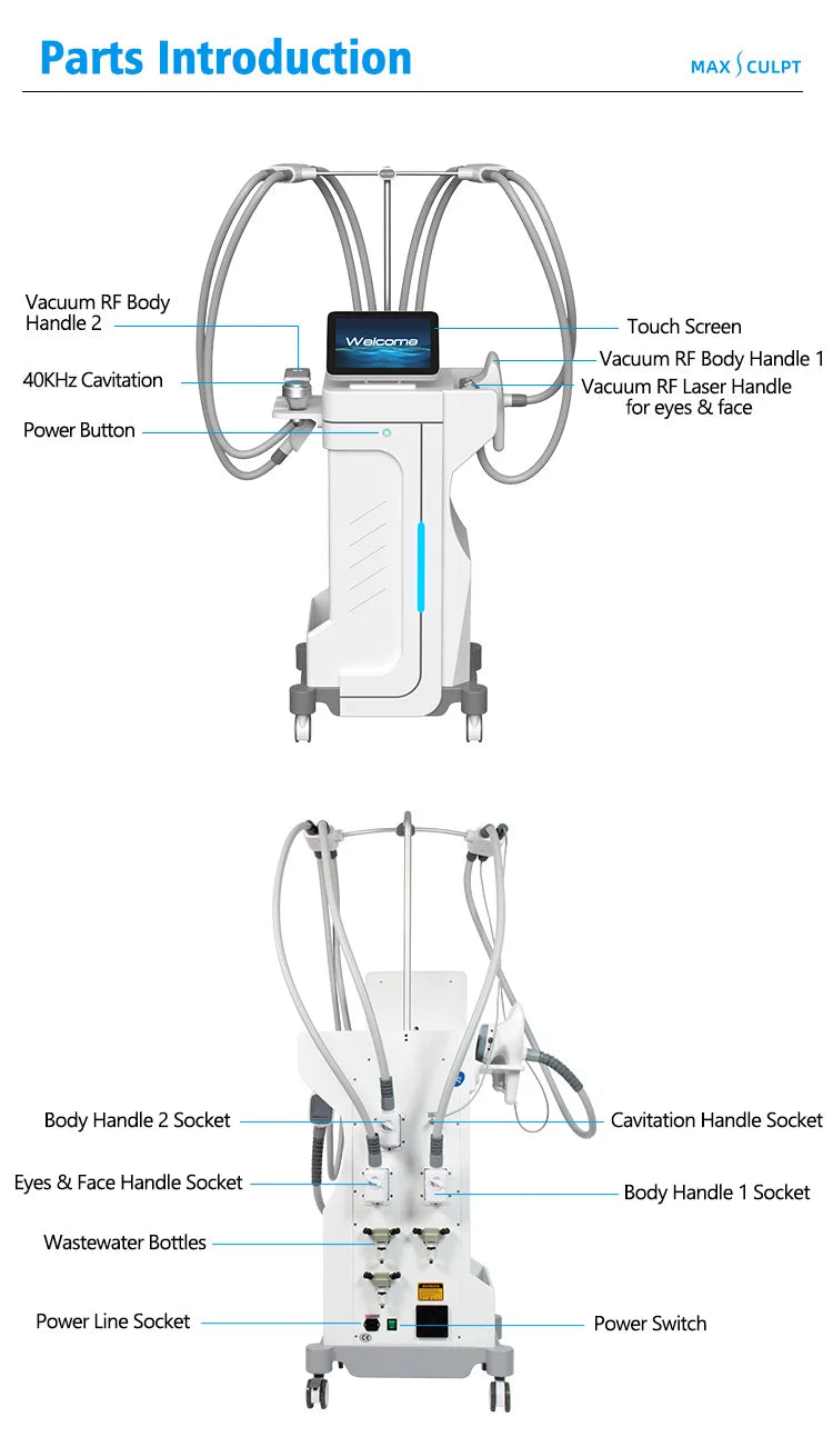 Body Shaping Vacuum Massage Machine for Professional Skin Tightening Body Shaping Massage Equipment Tidesmit