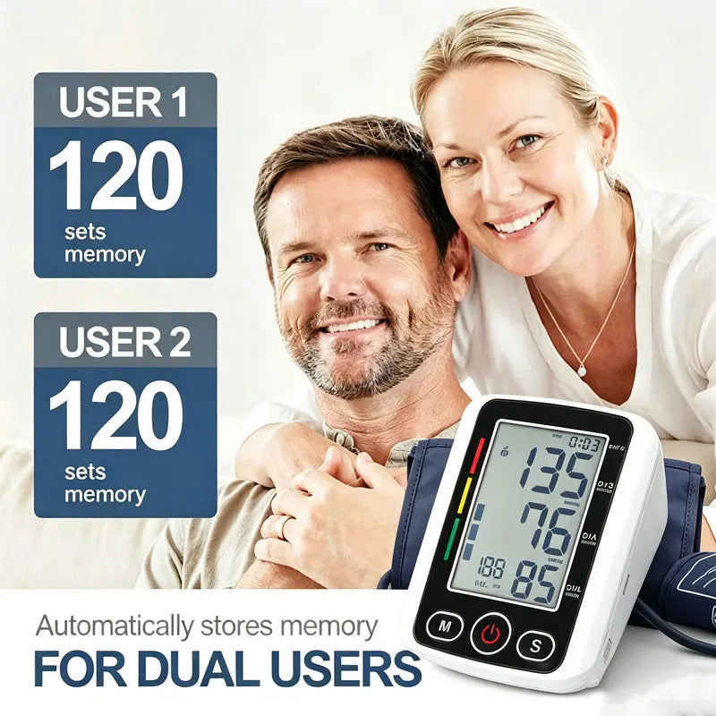 Digital Sphygmomanometer Medical Health Detector Home Upper Arm Blood Pressure Measur Adult kid Pulse Monitor sphygmomanometer