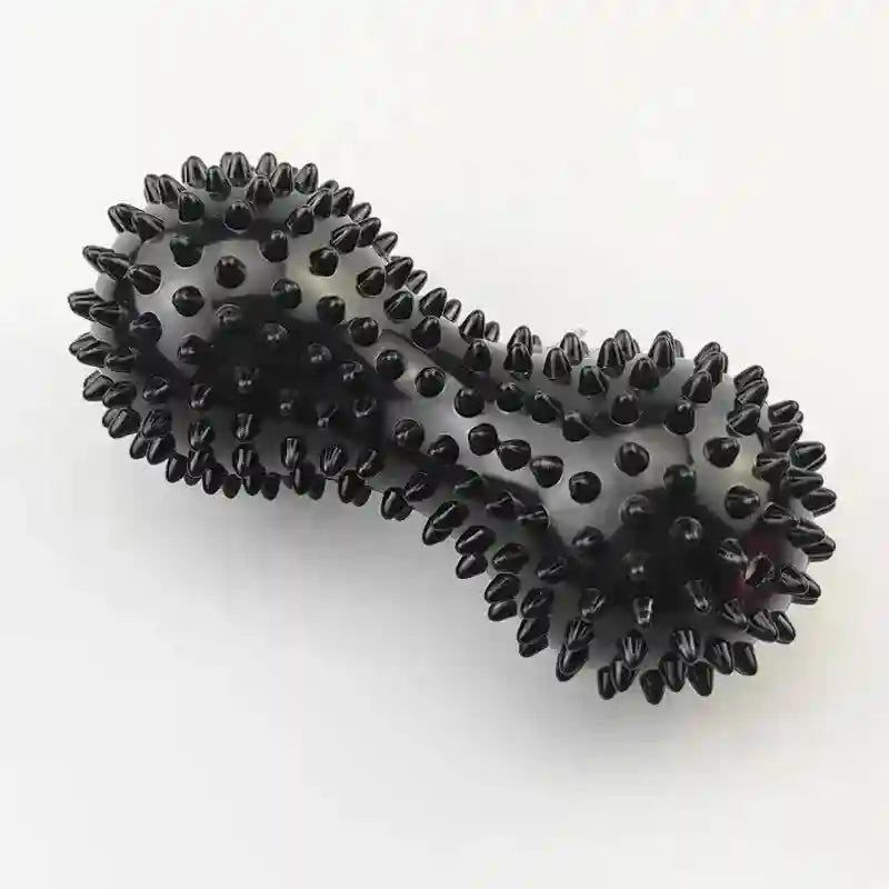 Spiky Massage Ball for Deep Tissue Muscle Relief - Durable PVC - Tidesmit Back Massage Instrument black Tidesmit