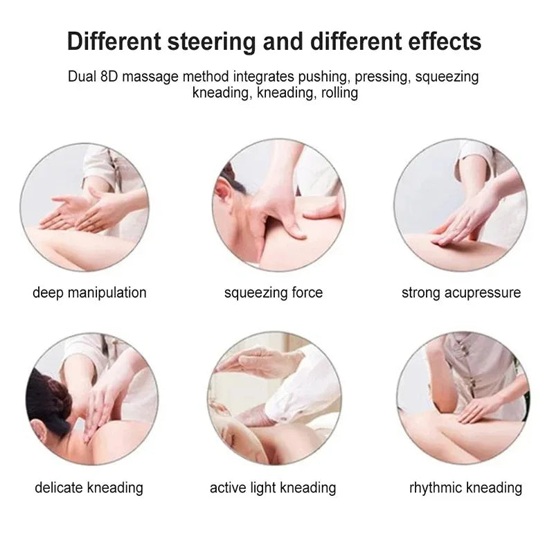 Back Neck Massager with Infrared Heat - Deep Tissue Kneading Therapy Relaxation Treatment Tidesmit