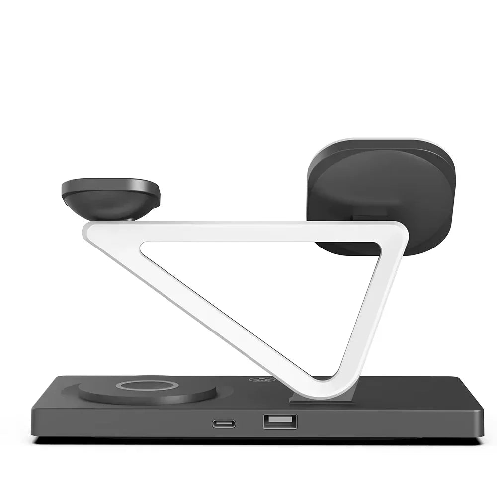 Tidesmit 3-in-1 Wireless Charging Station | Qi Certified Fast Charger Tidesmit