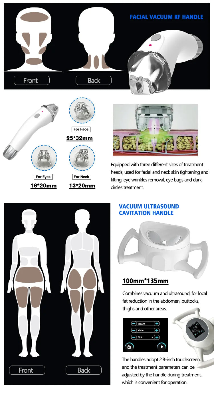 Body Shaping Cavitation Machine for Professional Slimming and Firming Body Shaping Massage Equipment Tidesmit