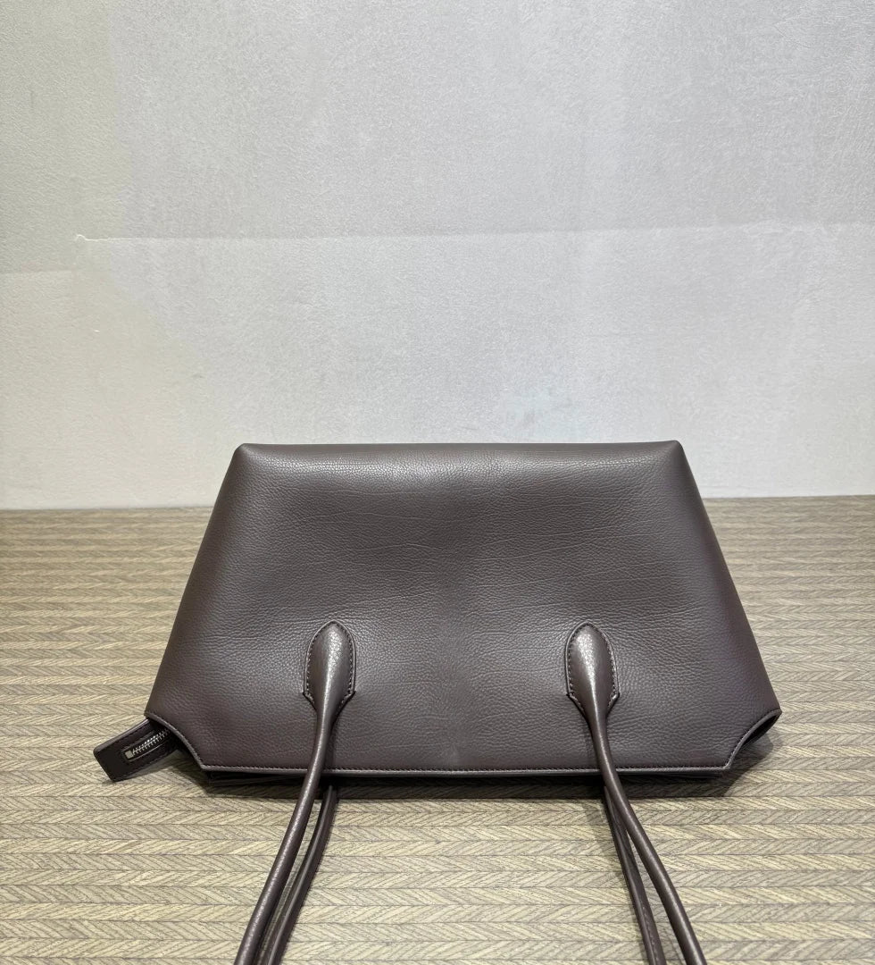 2026 new cow spine leather large capacity shoulder bag, leather handbag, commuting leather women's bag, high-end customized vers