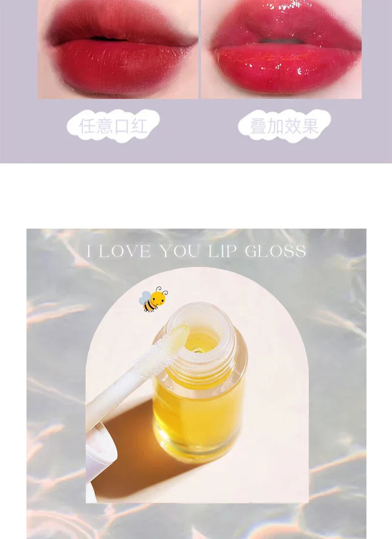 Peach Milk Lip Oil - Nourishing Moisturizing Lip Treatment Balm Lip Care Tidesmit
