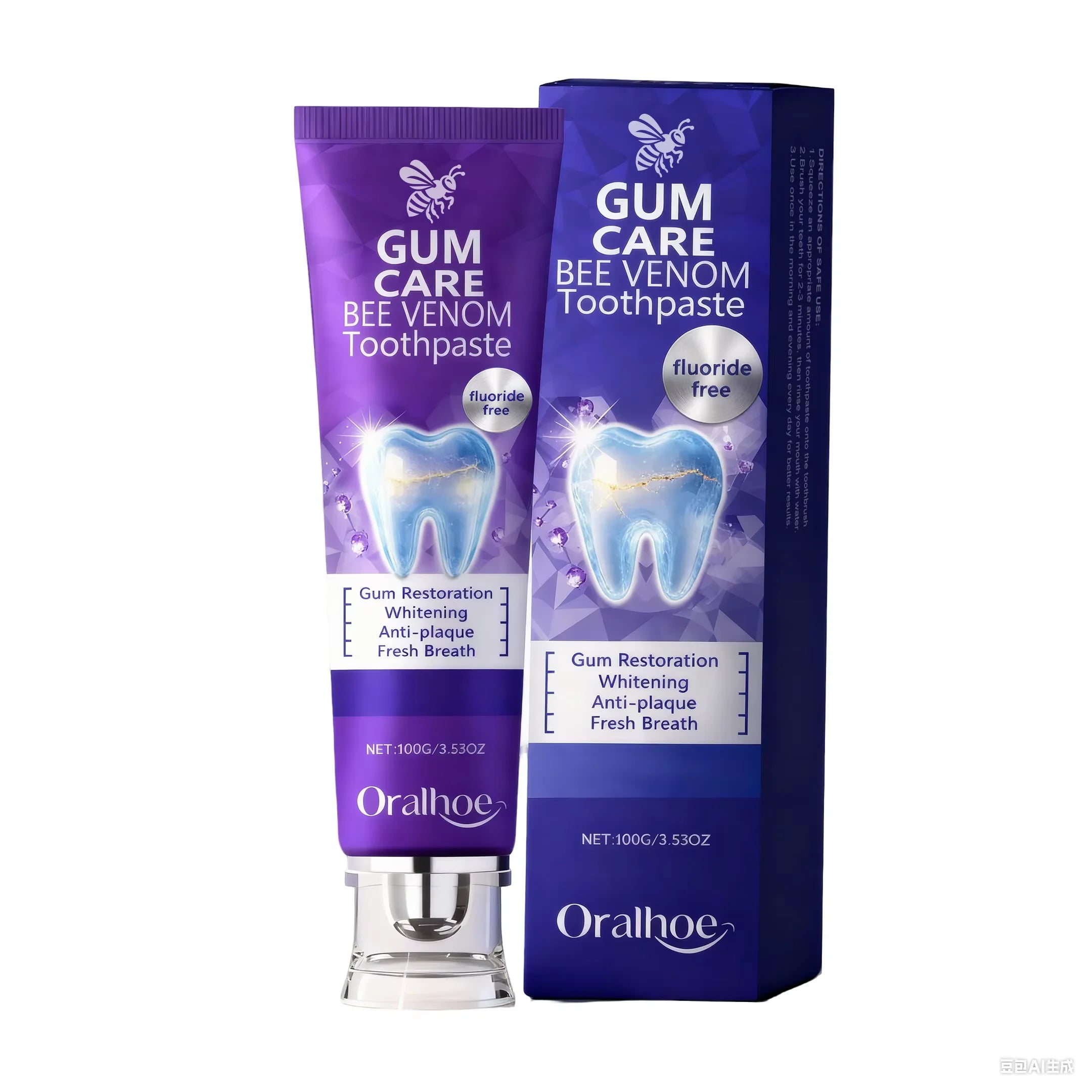 Tidesmit gum repair whitening toothpaste for plaque removal, cavity protection, and fresh breath oral care