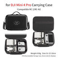 DJI Mini 4 Pro Hard Shell Waterproof Case - Durable Travel Protection Black(RC2 RC-N2) Tidesmit