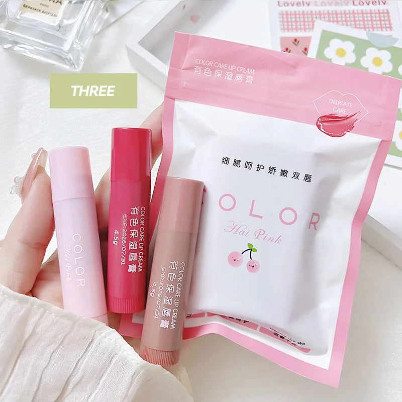 Tinted Moisturizing Lip Balm Set | Nourishing Hydrating Treatment Lip Care A Tidesmit