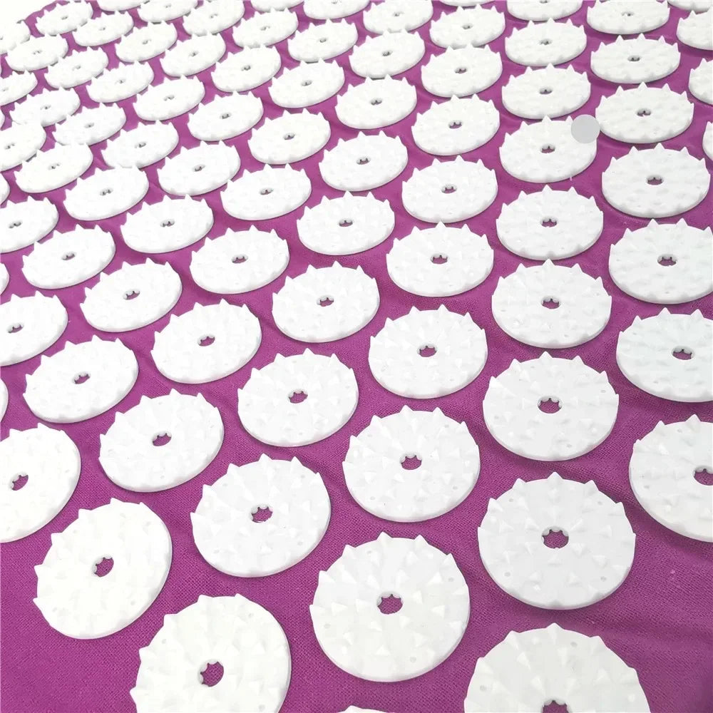 Profession Acupressure Massage Yoga Mat Touchpoints Relieve Back Body Pain Stress Spike Mat Acupuncture Mat with Pillow Cover