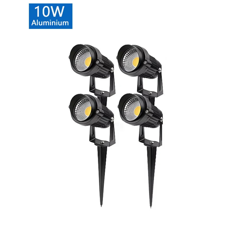 LED Garden Lights Outdoor Waterprof Lawn Lamp 220V110V12V 5W10W15W20W Landscape Spike Bulb IP65 Led Light Garden Path Spotlights