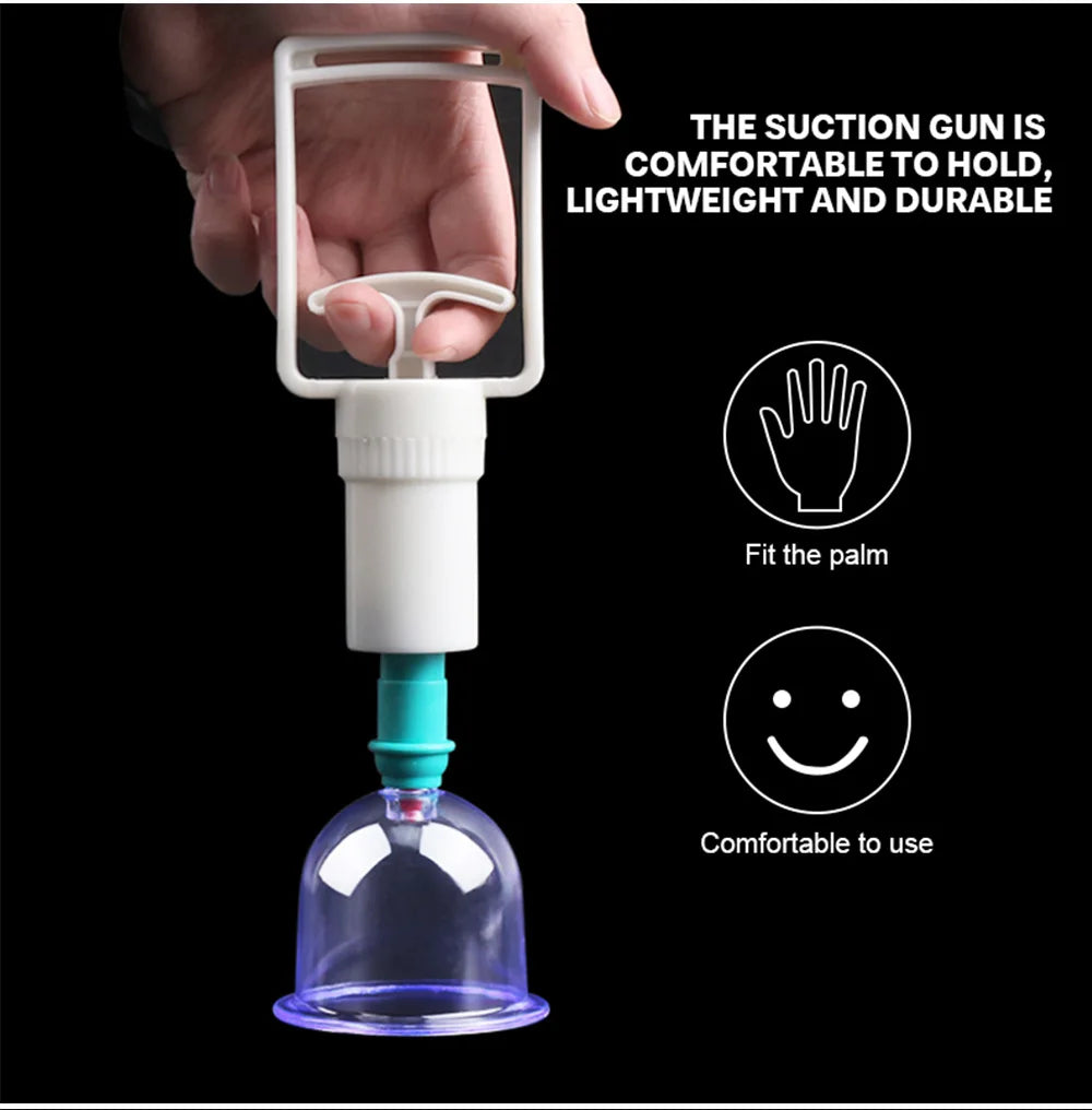 Vacuum Cupping Massage Kit for Deep Tissue and Muscle Recovery Fascia Gun Tidesmit