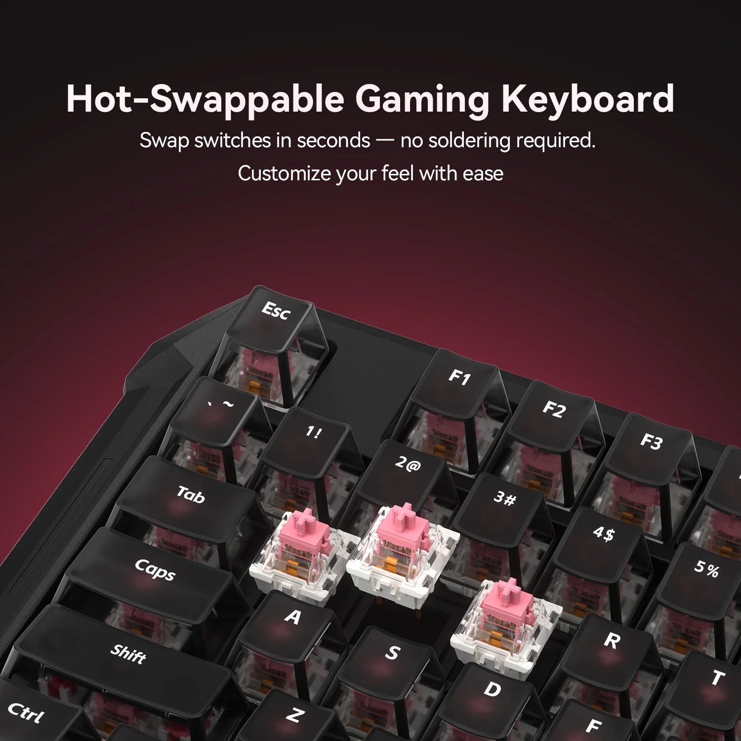 DarkBeacon Blade 87 Hot-Swappable Silent Keyboard RGB Backlit Mechanical Gaming Keyboards 8000Hz USB-C Wired for Windows MacOS