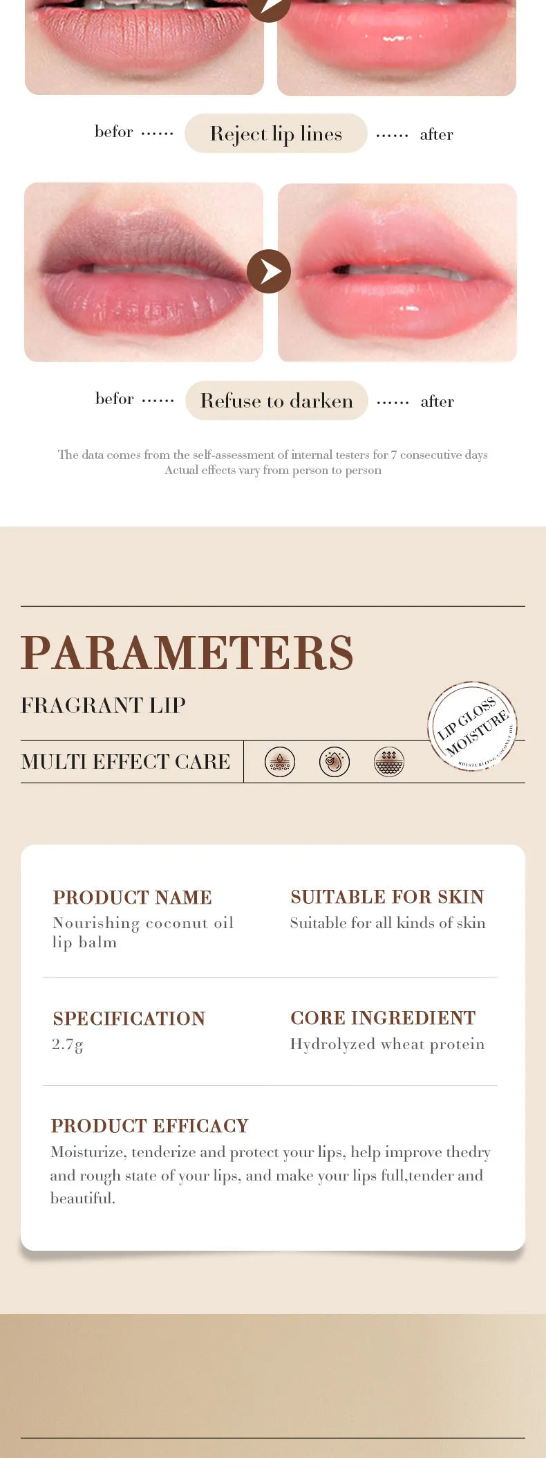 Moisturizing Lip Balm for Deep Hydration & Repair by Tidesmit Lip Care Tidesmit
