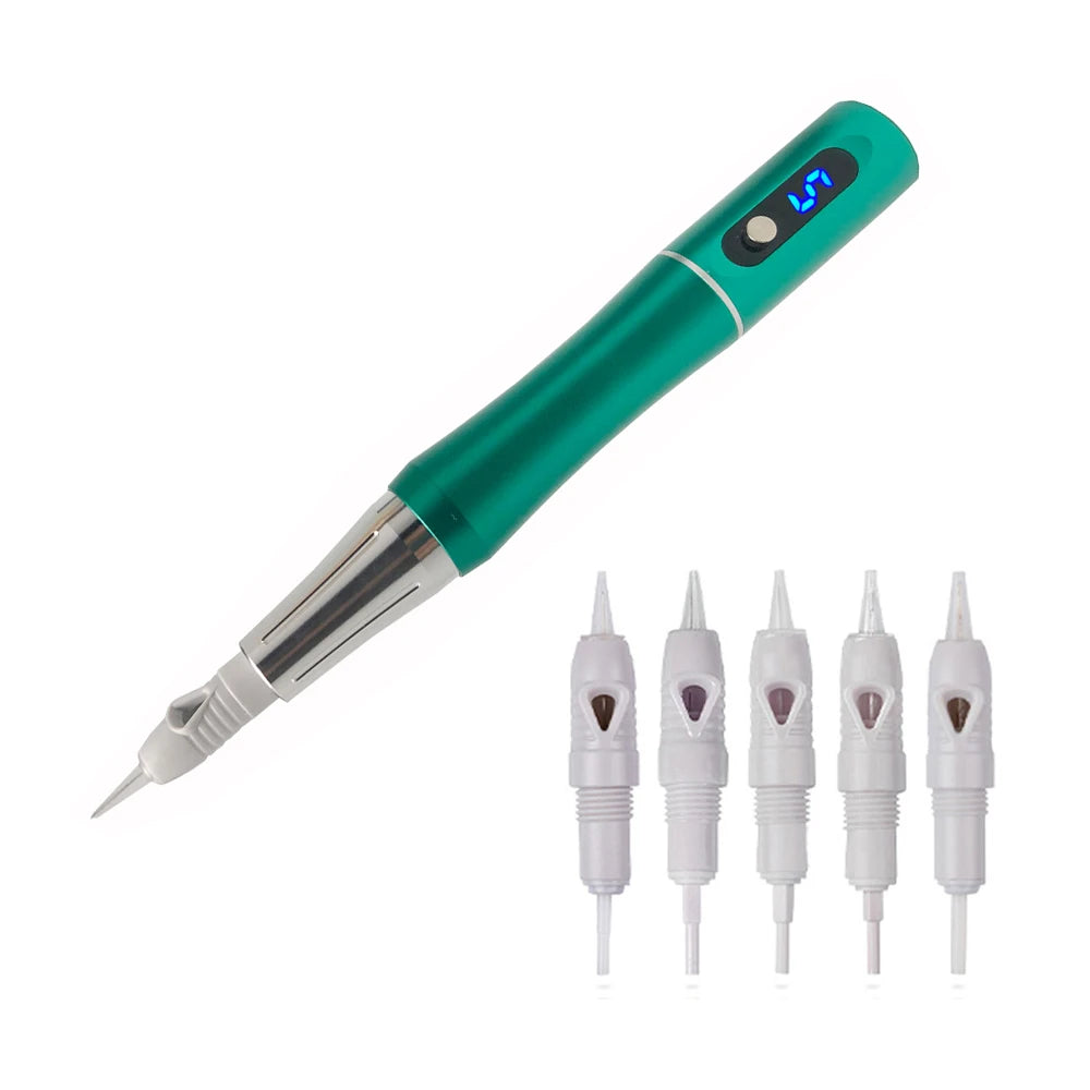 PMU Machine for Eyebrows | Professional Digital Microblading Pen Permanent Makeup Machines Green Machine Tidesmit