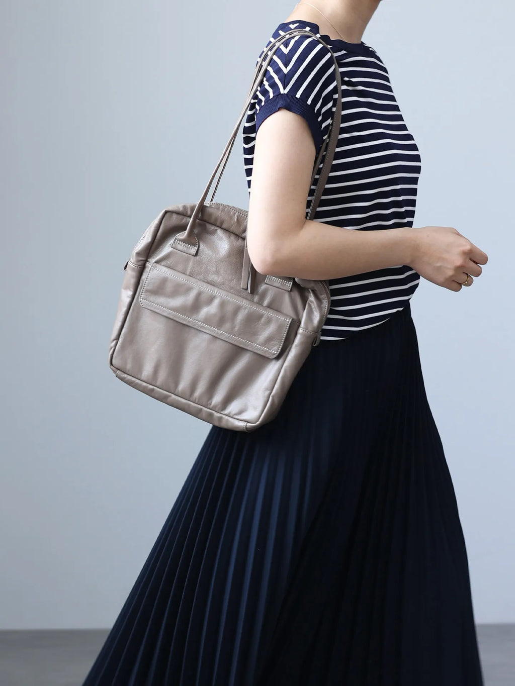 Soft Genuine Leather Women Single Shoudler Bags Small Size Zipper Tote Fashion Versatile Handbag Luxury Design