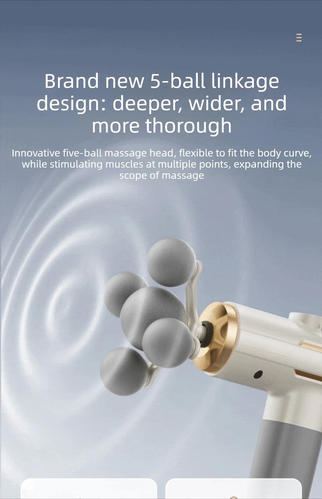 Fascia Gun Massager – Deep Tissue Percussive Therapy Tool Fascia Gun Tidesmit