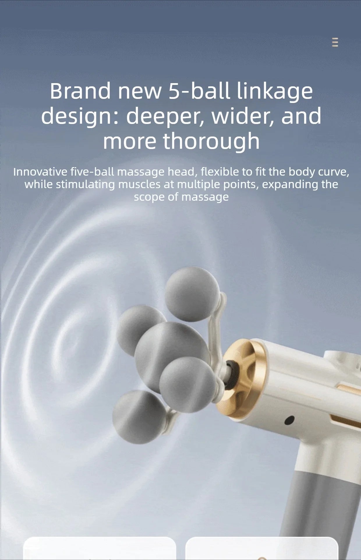 Fascia Massage Gun - 5-Head Percussive Therapy for Muscle Recovery Fascia Gun Tidesmit