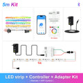 WS2811 Dual IC RGBCCT COB LED Strip Light High Density Chasing Running Addressable RGB LED Tape Support 3000K-6000K CCT Dimmable