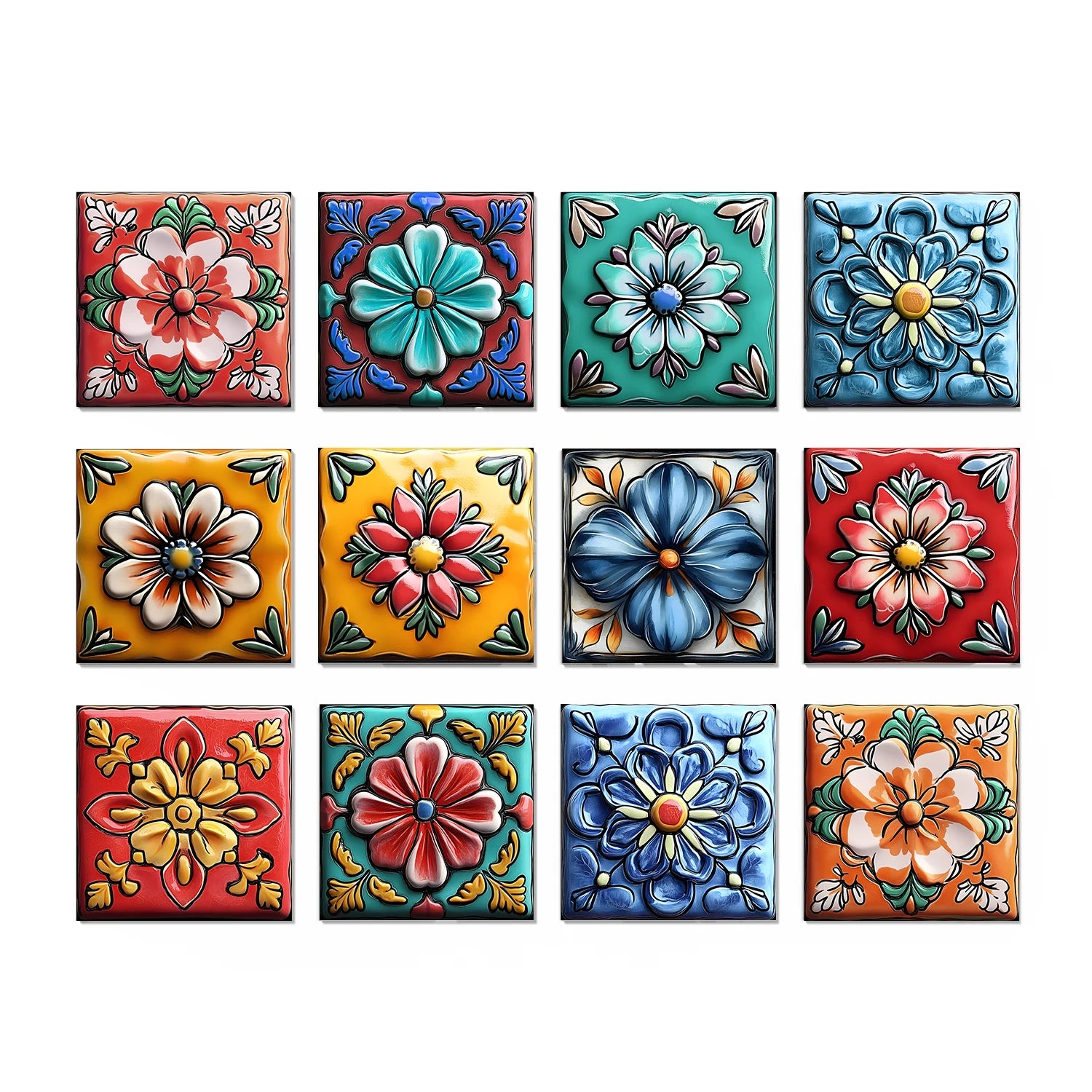 Classic Tile Self-adhesive Wallpaper, Waterproof Thickened PE Foam Wall Sticker for Bedroom, Bathroom, Kitchen, Tile Sticker
