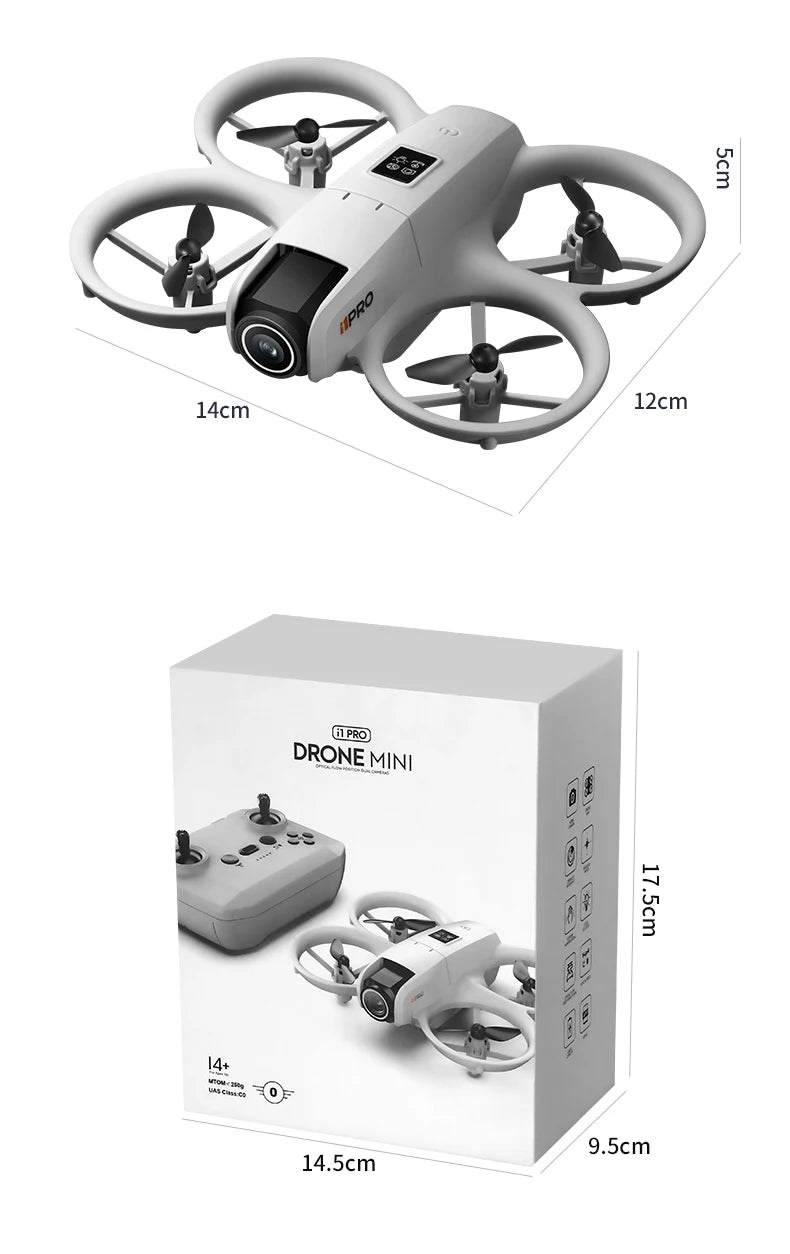 Mini 4K Camera Drone - Obstacle Avoidance & Foldable Design (i1PRO) Tidesmit