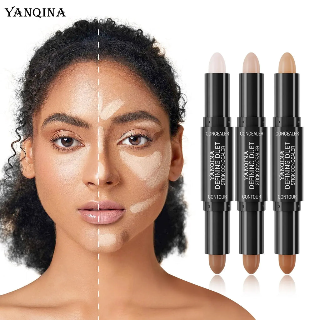 Tidesmit Contour Stick Duo waterproof highlight and shadow cream shade swatch for natural face makeup finish