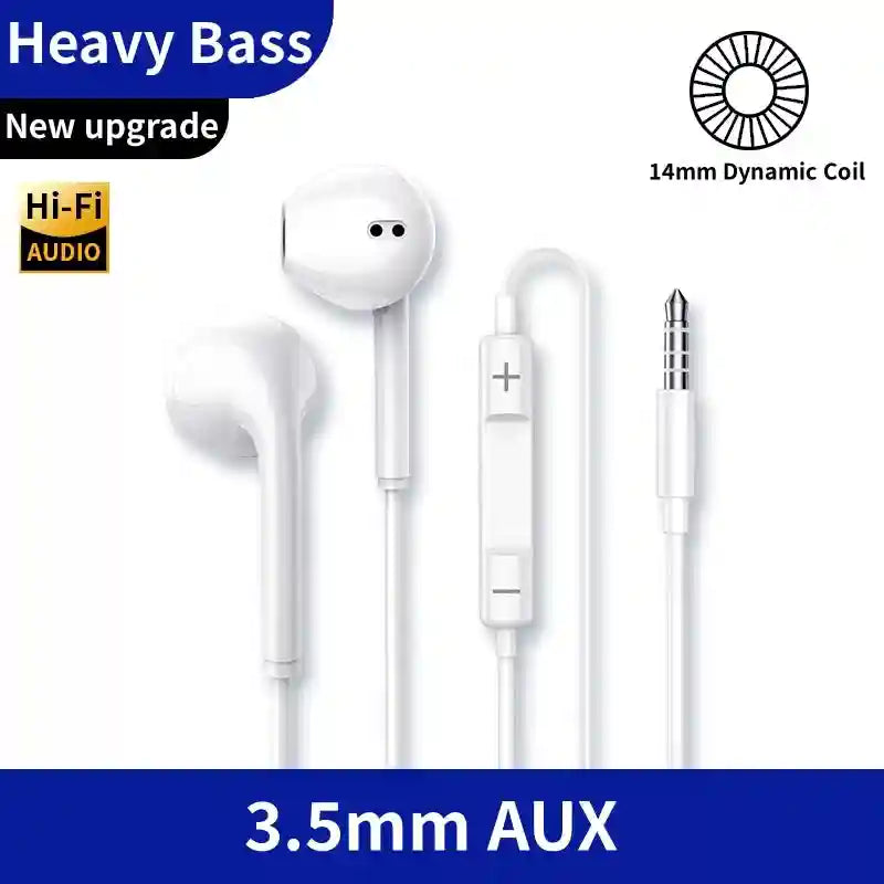 USB-C Wired Earphones with HD Microphone for Samsung Galaxy S25 S24 3.5MM China Mainland Tidesmit