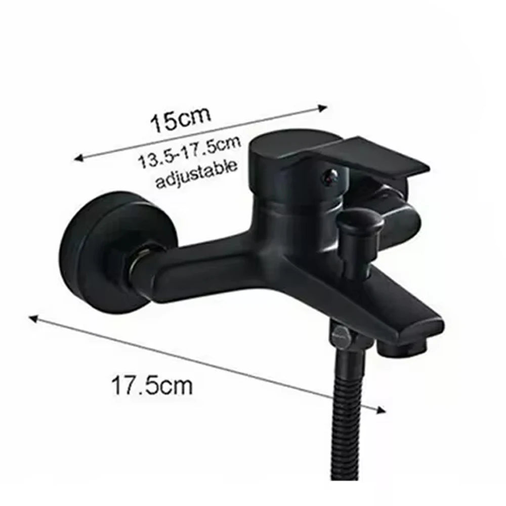 Bathroom Hot and Cold Water Mixers Wall Mounted Single Handle Bathtub Faucet