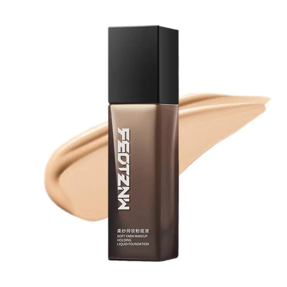 Tidesmit Long-Lasting Soft Yarn Foundation liquid makeup texture close-up for wrinkles and aging skin