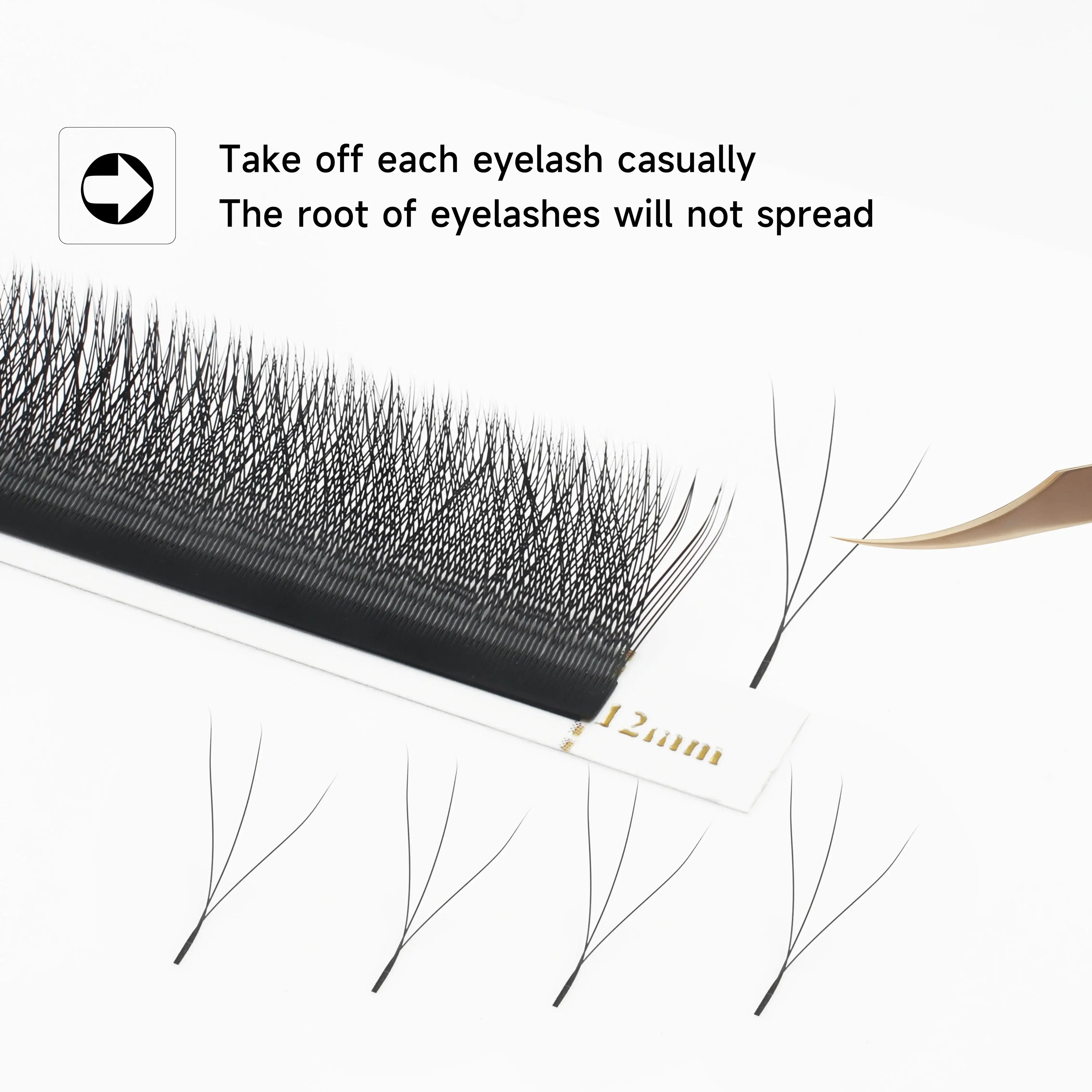 XIUSUZAKI W Shaped Bloom 2D 3D 4D 5D 6D 7D 8D Automatic Flowering Premade Fans Eyelashes Extensions Natural yy Individual Lashes False Eyelashes 3D-W Tidesmit