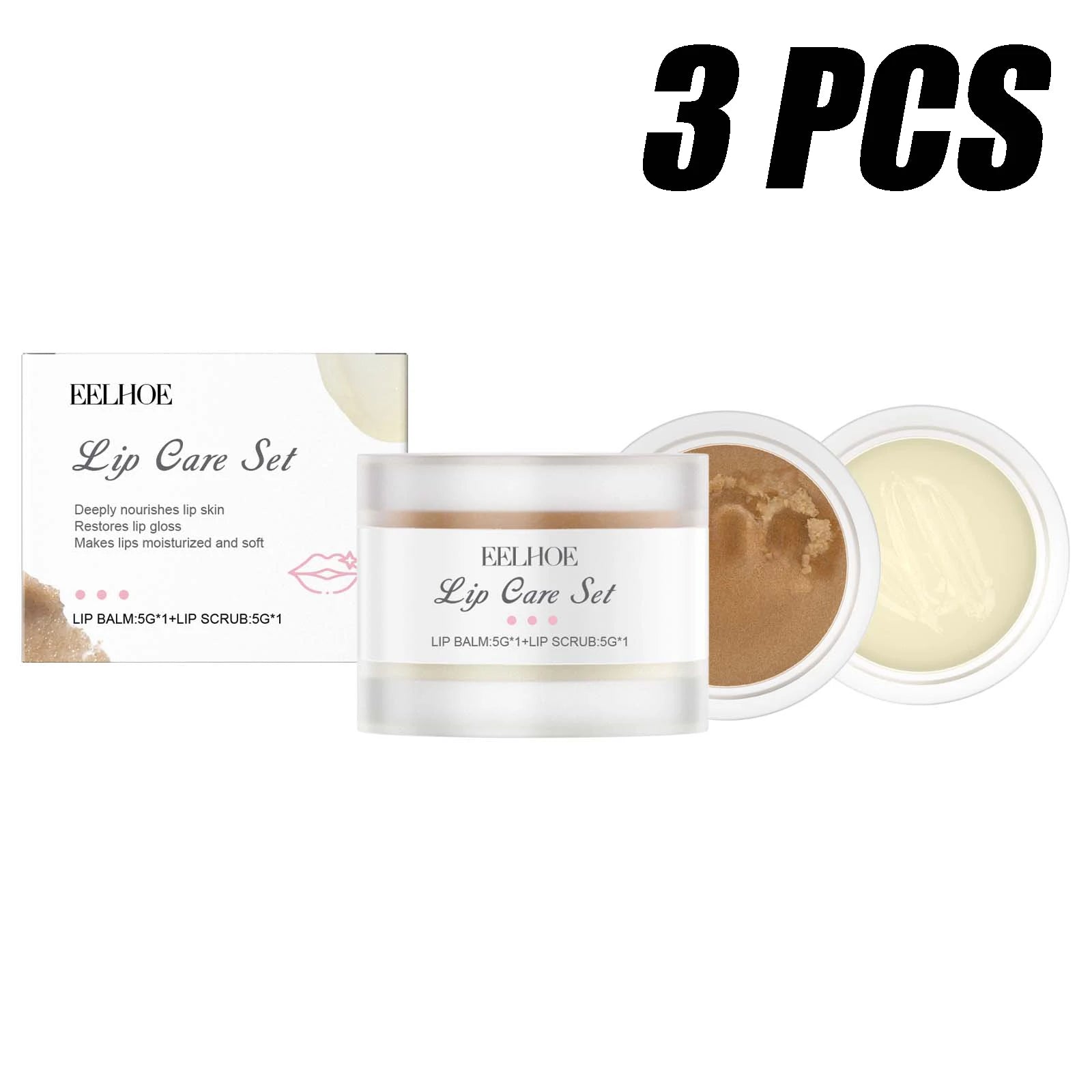Moisturizing Lip Care Set - Gentle Exfoliating Balm (10 PCS) Lip Care 3 PCS Tidesmit