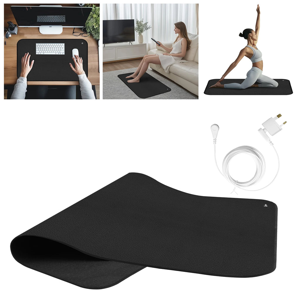 Grounding Mat Reconnect to The Earth EMF Recovery for Foot Therapy Universal Grounding Sleep Mat Yoga Improve Energy Assist Mats
