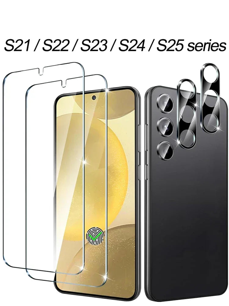 Samsung Galaxy Screen Protector, 2 Pack Tempered Glass 9H Hardness Bundle Tidesmit