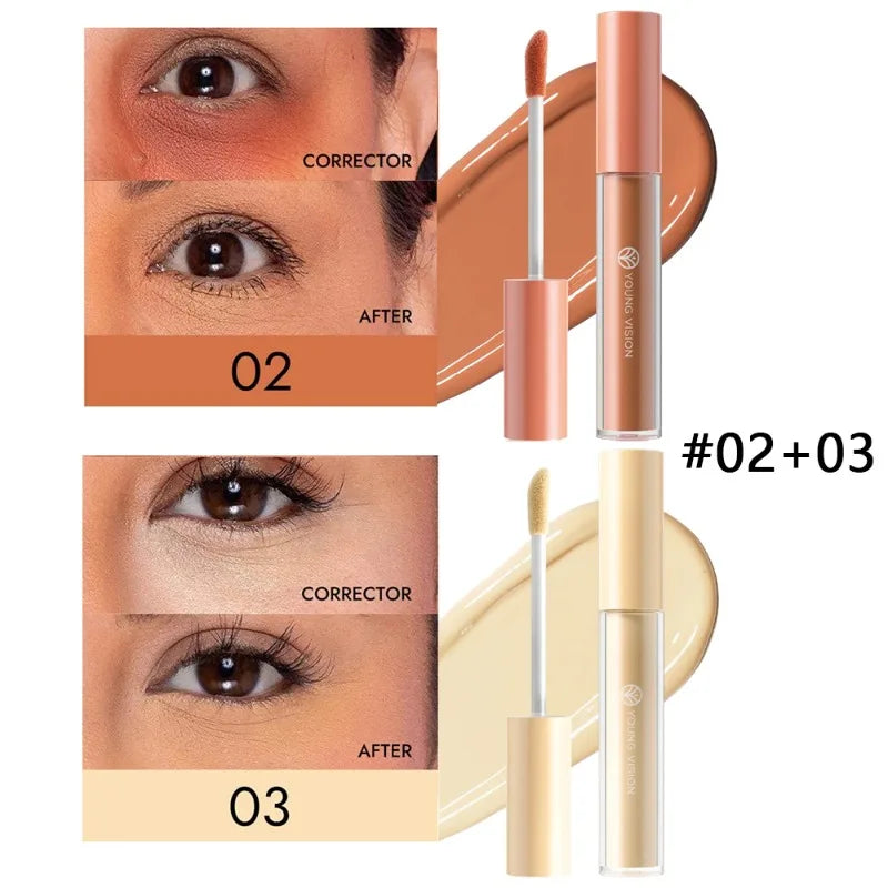Tidesmit orange liquid concealer and color corrector for dark circles and brightening dull skin tone detail view