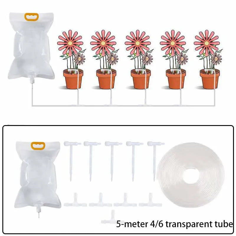 Plant Irrigation Bag Automatic Adjustable Dripping Rate Watering Bag Garden Watering Water Bag Plant Dripper Tools Kits