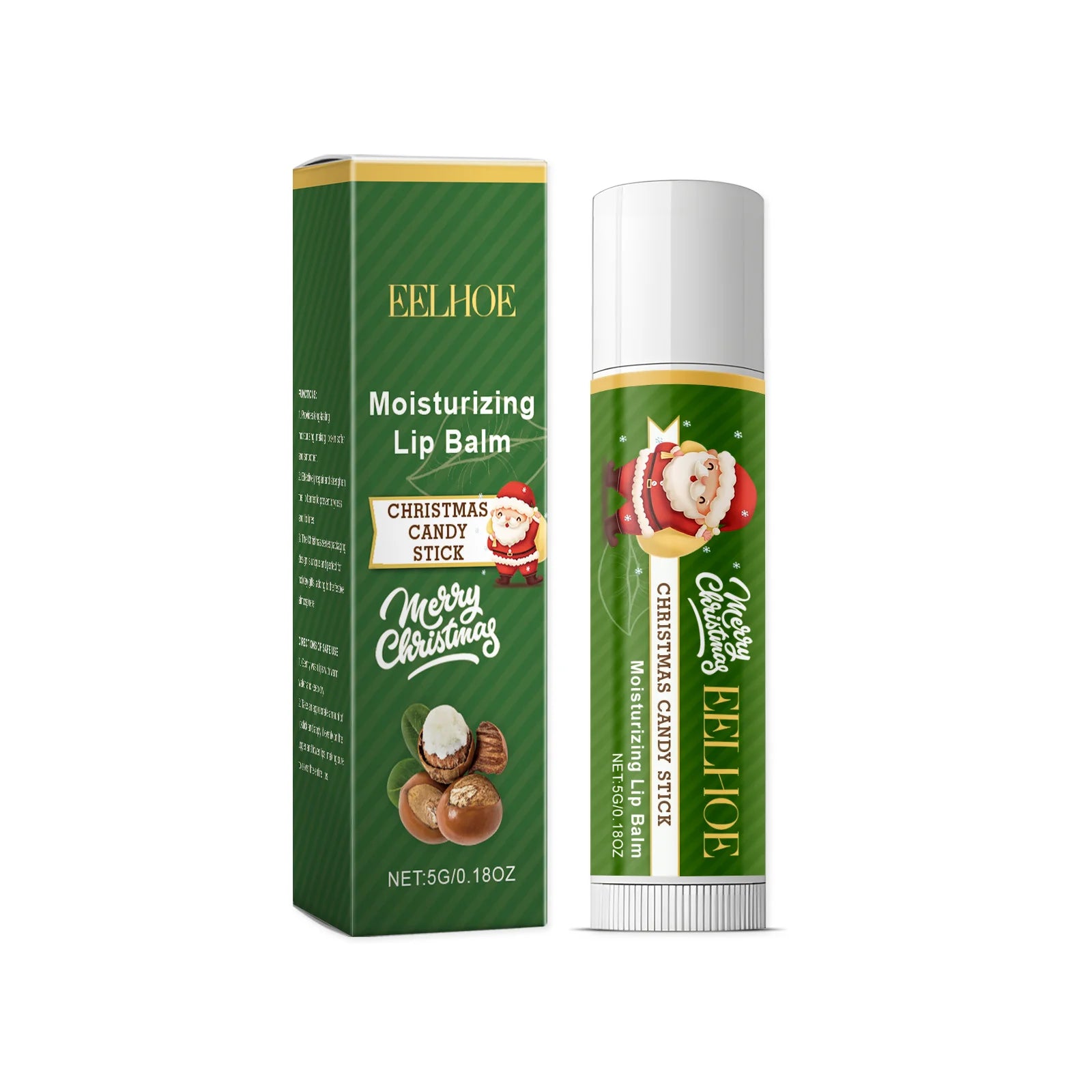 Christmas Lip Balm Set - Moisturizing Lip Care Treatment by Tidesmit Lip Care green Tidesmit