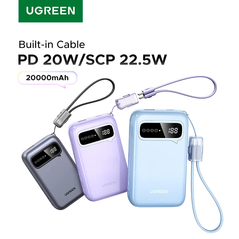 20000mAh Fast Charging Power Bank - Portable 22.5W USB-C Charger Tidesmit
