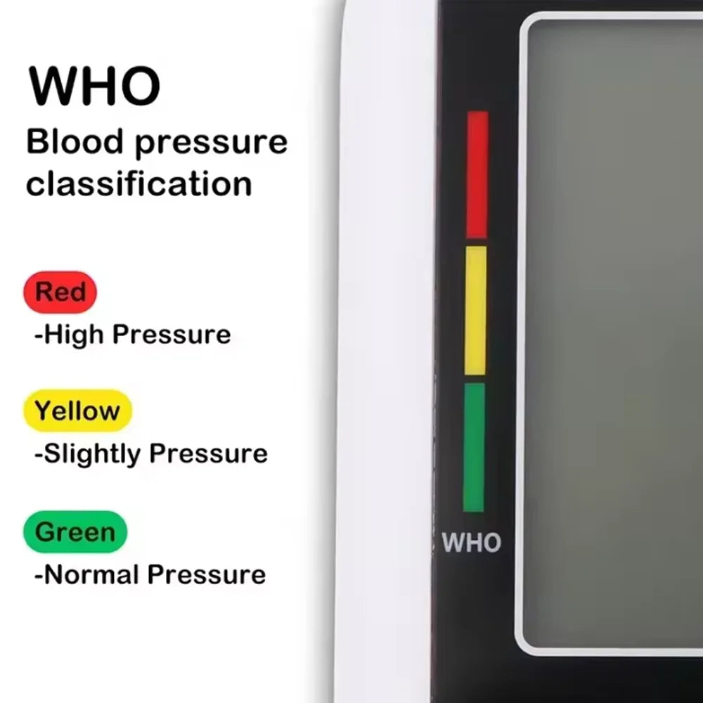 Blood Pressure Machine, Automatic Digital Upper Arm Blood Pressure Monitor with Adjustable Large Cuff