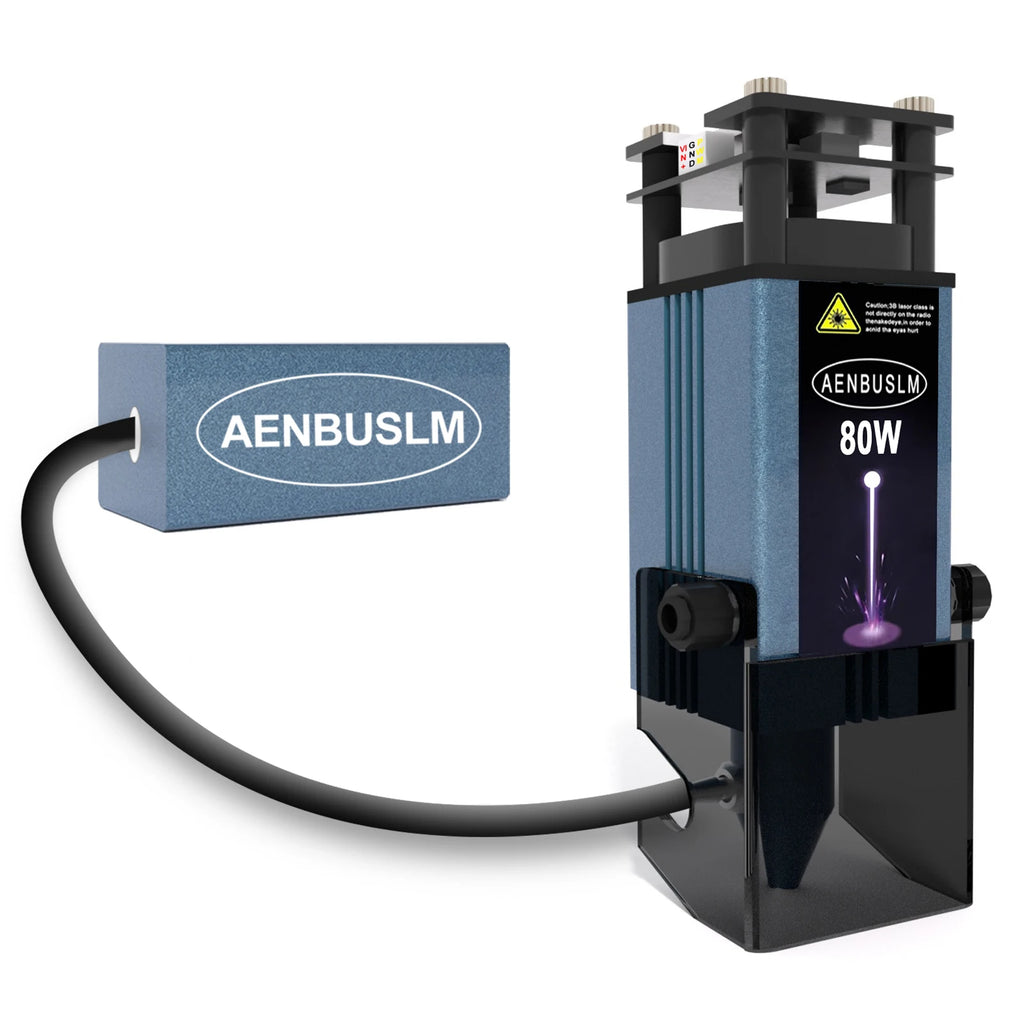 AENBUSLM 40W 80W Laser Engraving Head 450nm Blue Light Laser Module CNC Laser Cutting Machine DIY Engraver Woodworking Tools