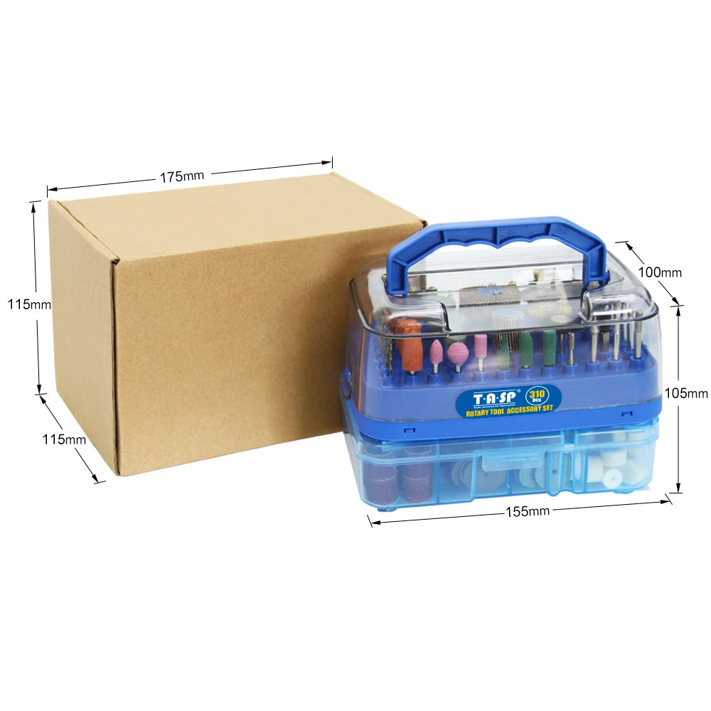 310pcs Mini Drill Accessories Kit Abrasive Rotary Tool Accesorios Bits Blades Discs Set for Dremel Sanding Cutting Grinding