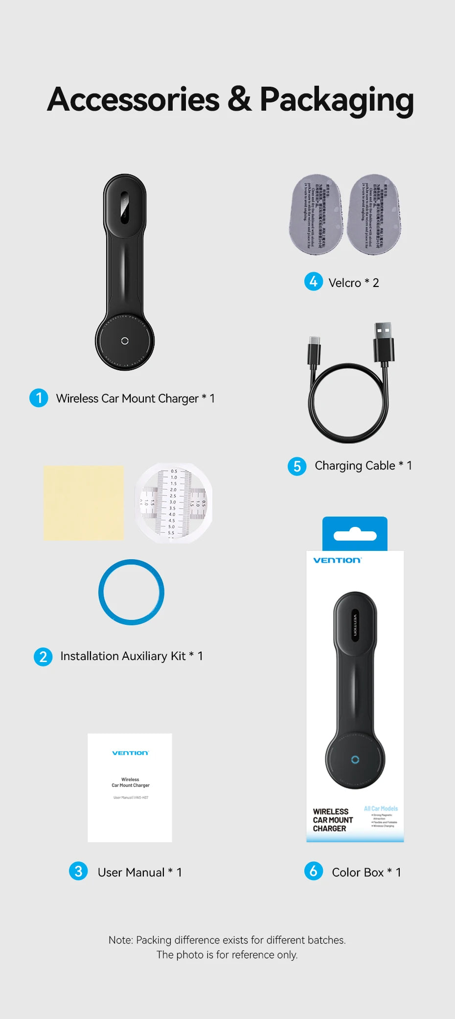 Magnetic Wireless Car Phone Charger - 15W Qi Certified Mount Tidesmit