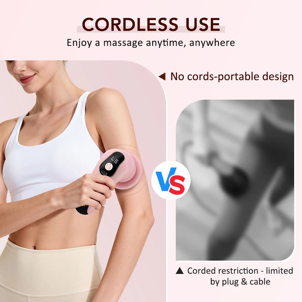 Fascia Gun 5-Head Percussive Therapy Device for Deep Tissue Recovery Fascia Gun Tidesmit