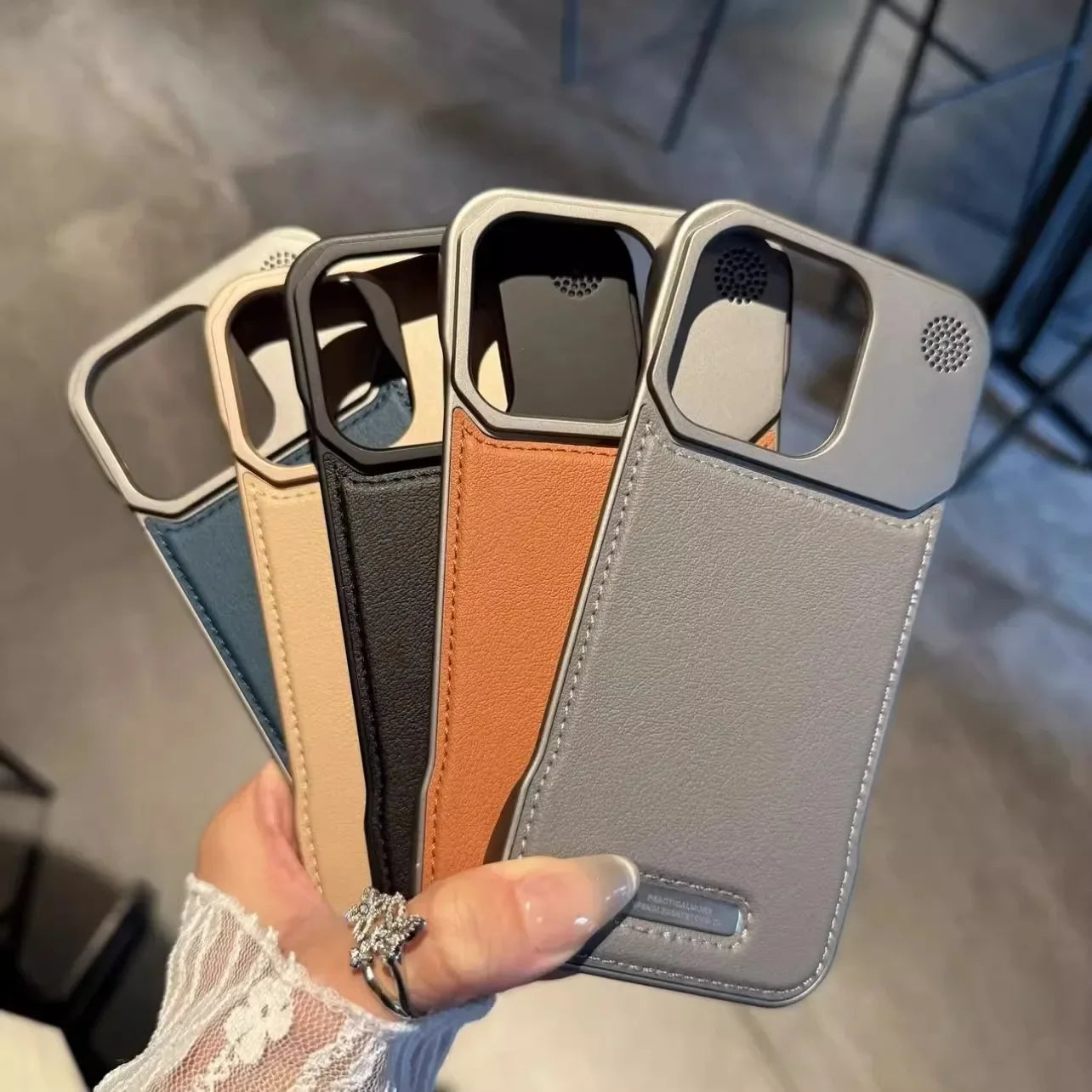 iPhone 15 Leather Aromatherapy Case with Magnetic MagSafe Protection Tidesmit