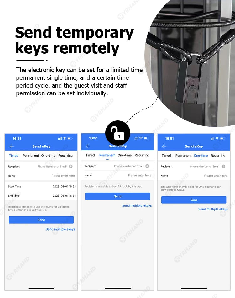 IP67 TTLock Bluetooth APP Smart Padlock Fingerprint Lock Keyless Mini Bag with Aleax Google Home Electronic Door Lock