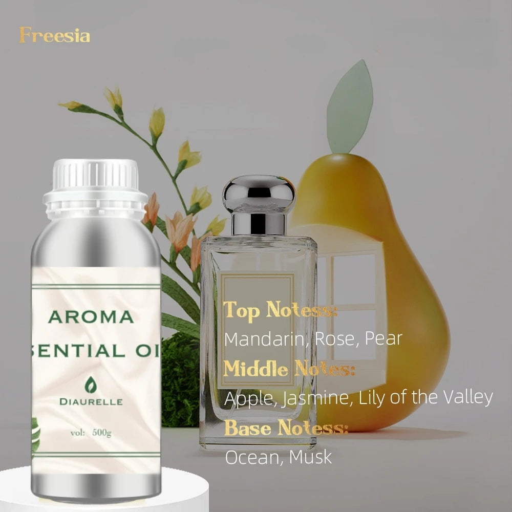 500ML Flower Aventus Essential Oil Home Air Freshener Pure Plant Essential Oil Hotel Room Fragrance Diffuser Oils Air Purifier
