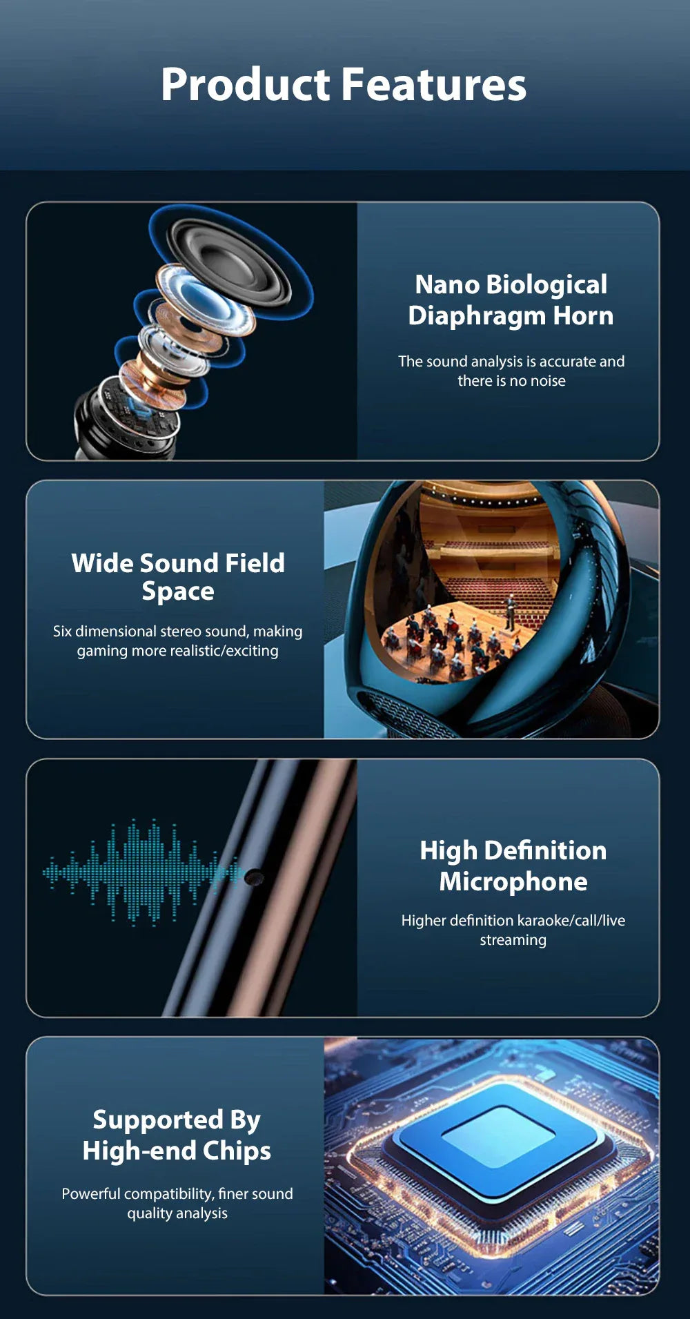 Wired USB-C Earbuds with Mic Noise Isolating HiFi Audio Tidesmit Tidesmit