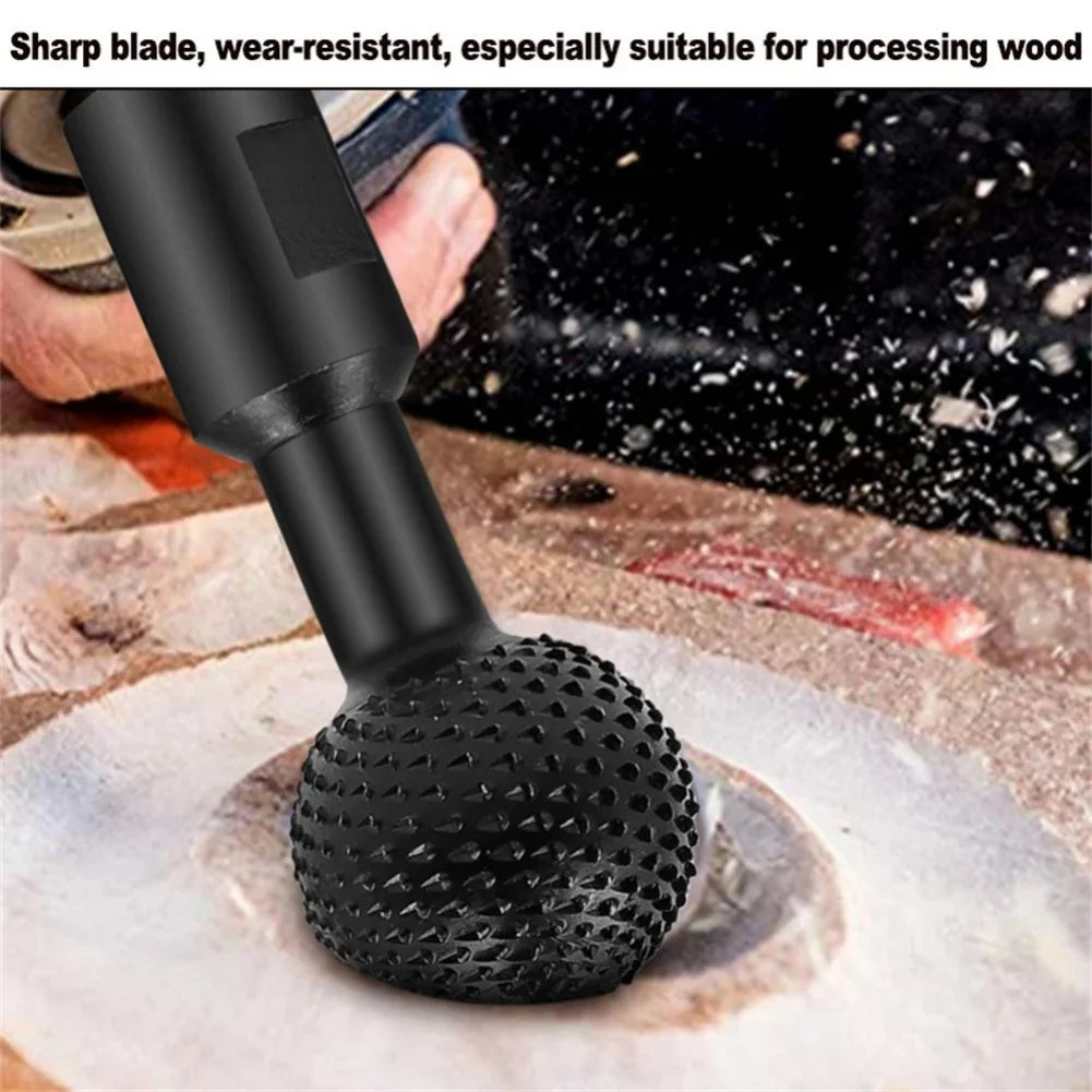 10/14MM Angle Grinder Spherical Spindle Rotating Wood Carving Polishing Engraving Drill Ball Chisel Grinding Woodworking Tool
