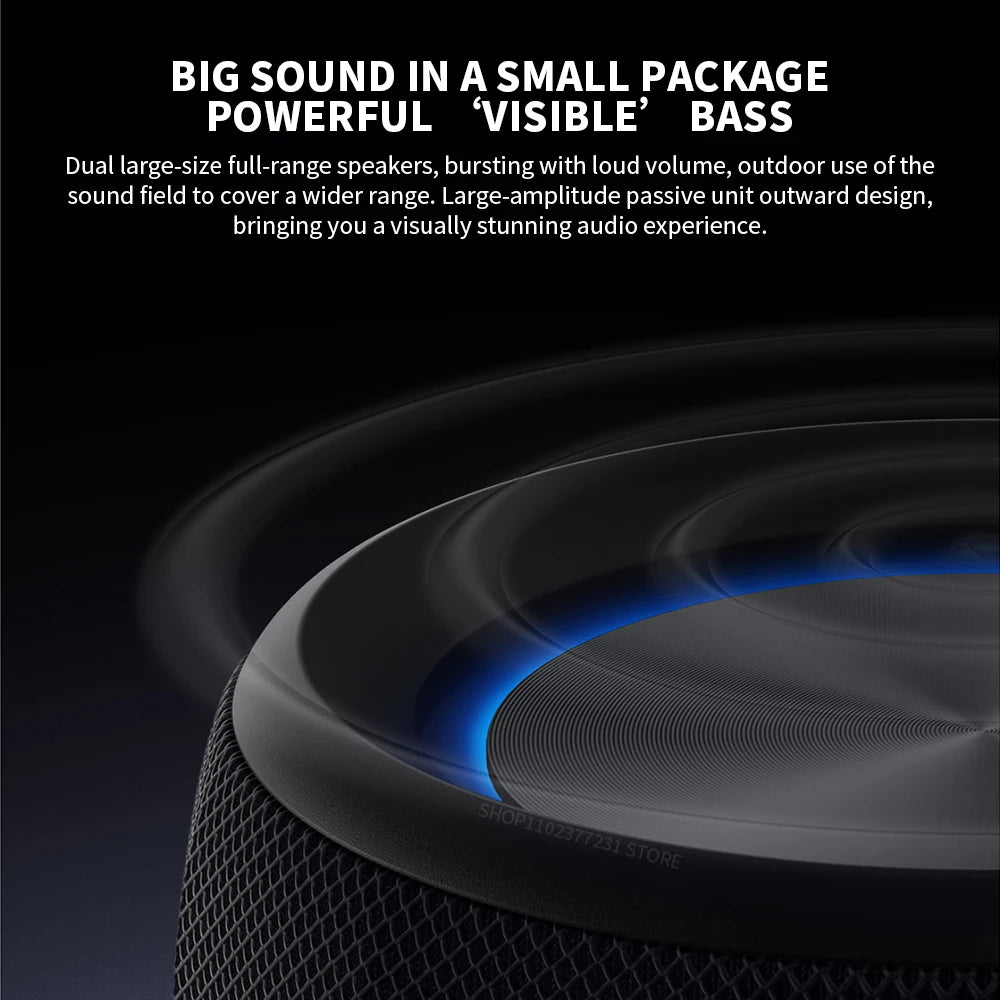 Original Xiaomi Bluetooth Speaker Mini is compact and portable, with an RGB ambient light ring offering customizable colors CN.