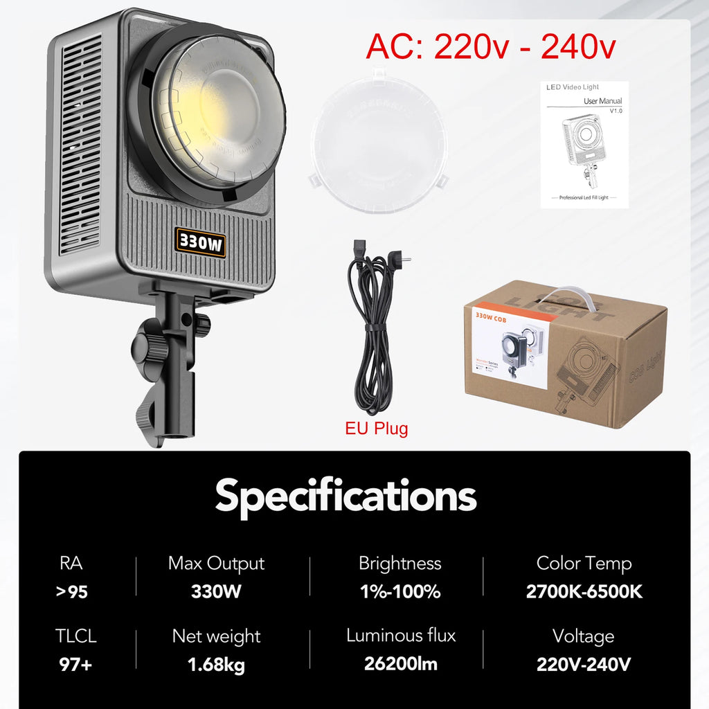 330W LED Video Light Studio Spotlight - Bowens Mount NA330 Pro NA330 Pro Tidesmit