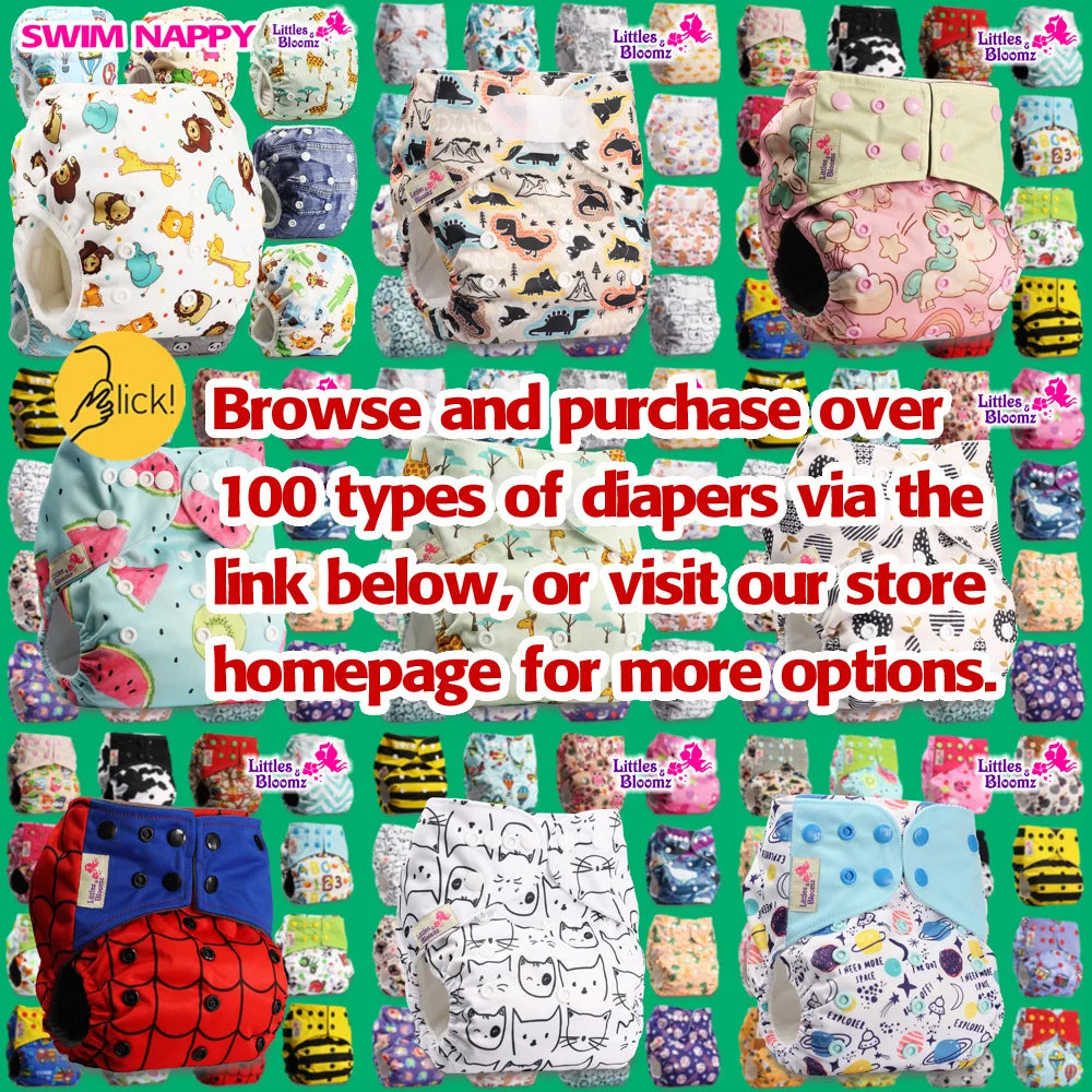 4PCs 100% Biodegradable & Flushable Nappy Liners Cleaning Diaper Insert Cover Wipes One Set for 4 Rolls Bamboo Liners One Set