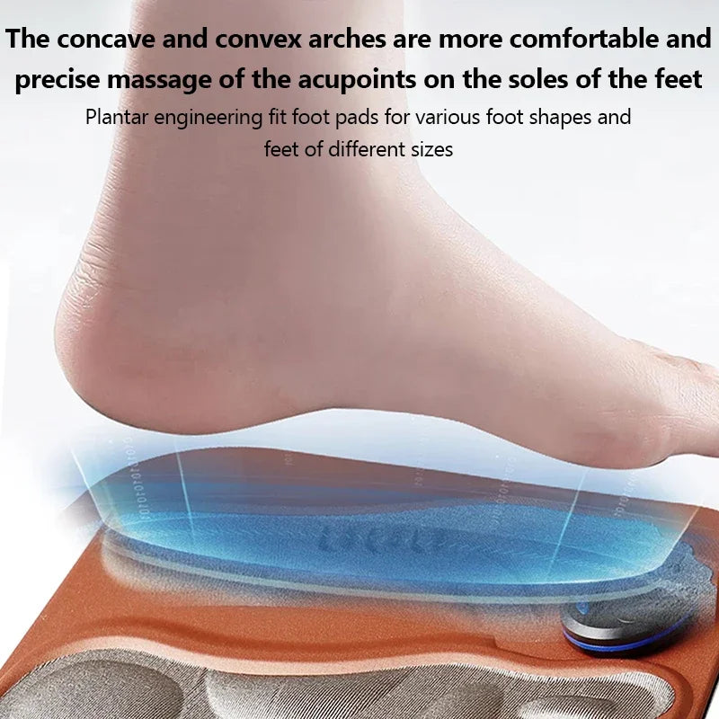 Electric Foot Massager Pad | Portable EMS Muscle Relaxer by Tidesmit Relaxation Treatment Tidesmit